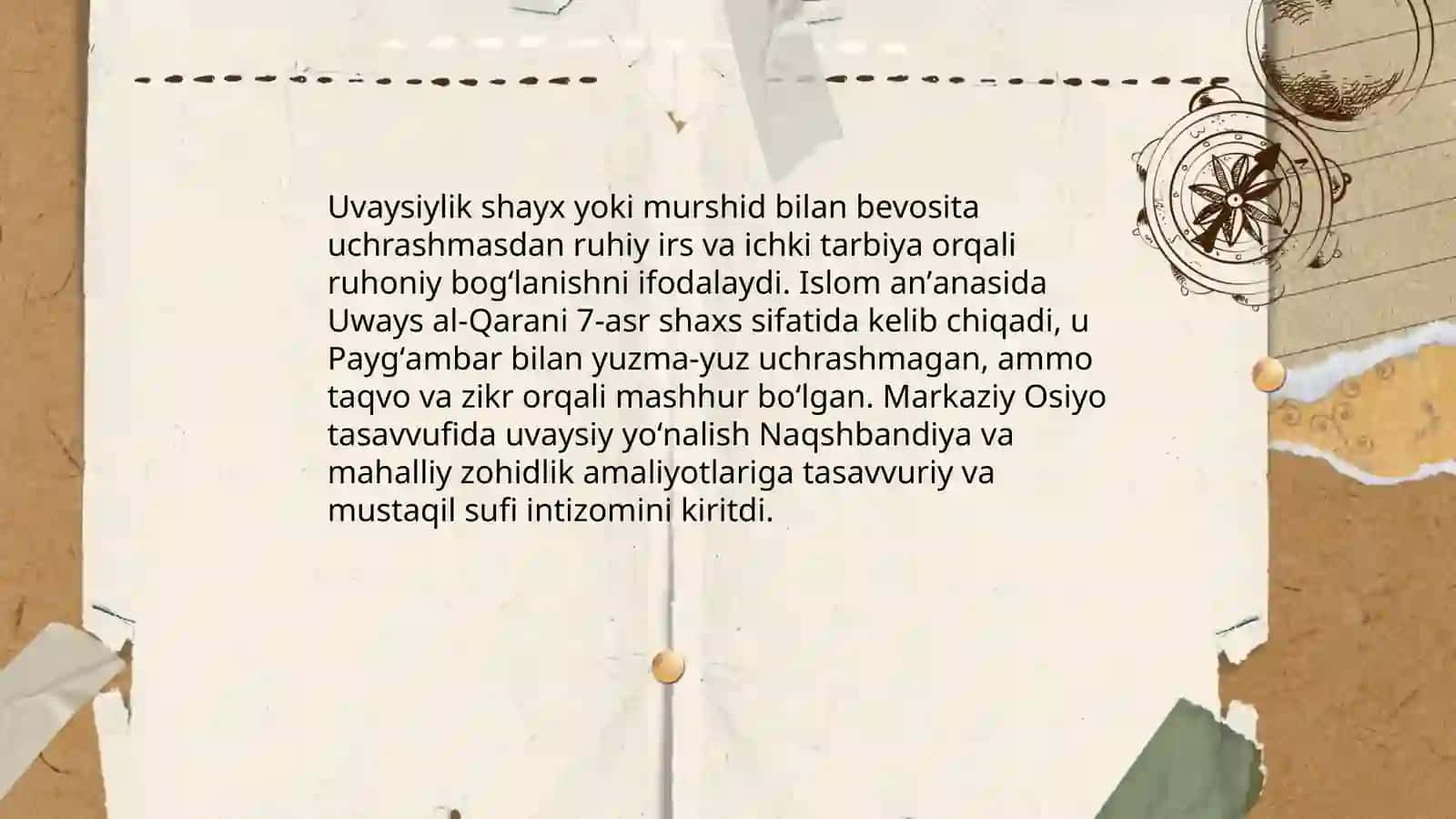 Uvaysiyning hayoti va tarjimai holi 4