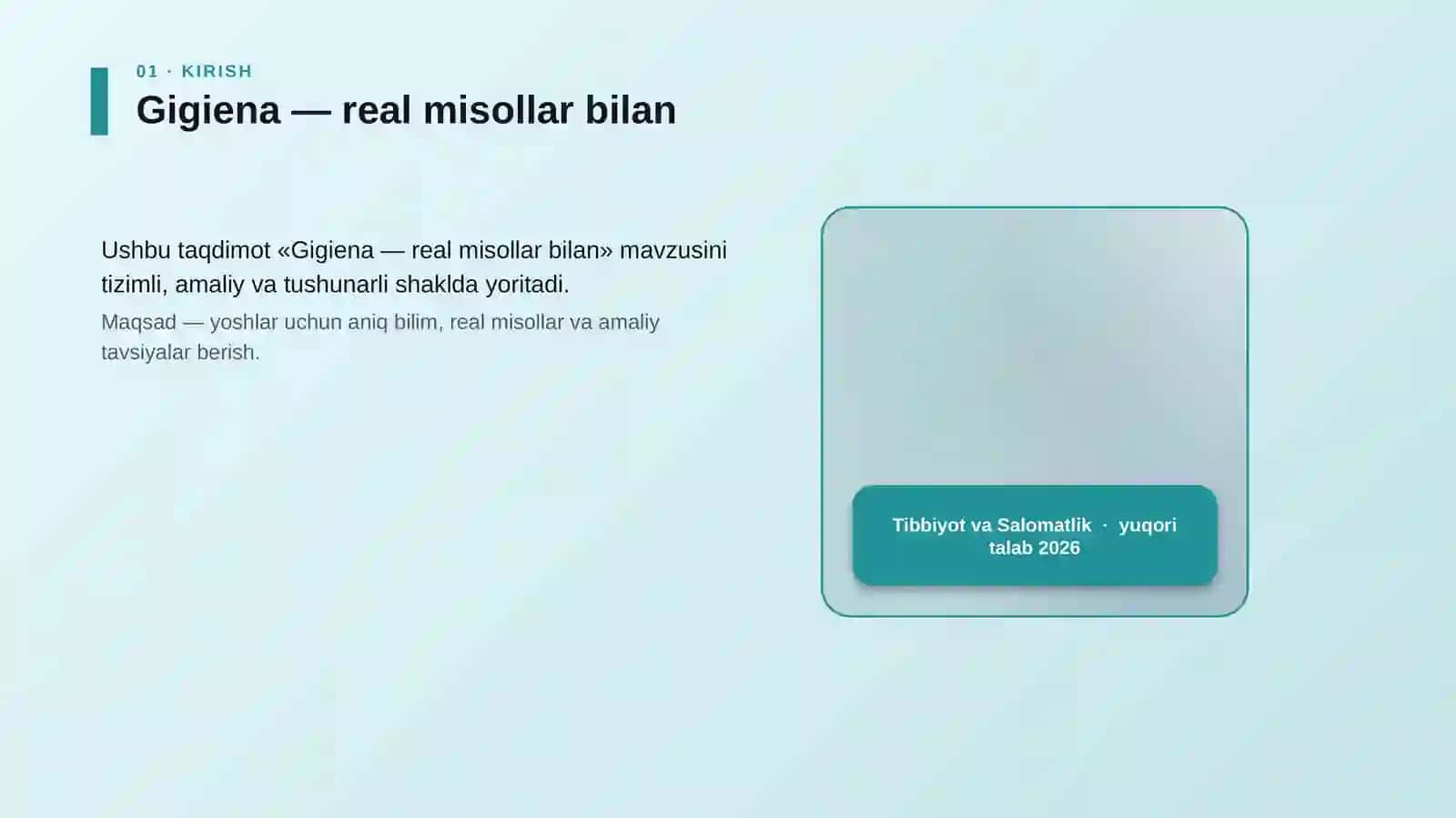 Gigiena — real misollar bilan 4