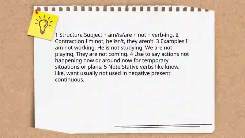 Present Cantinuous or Present Progressive 4