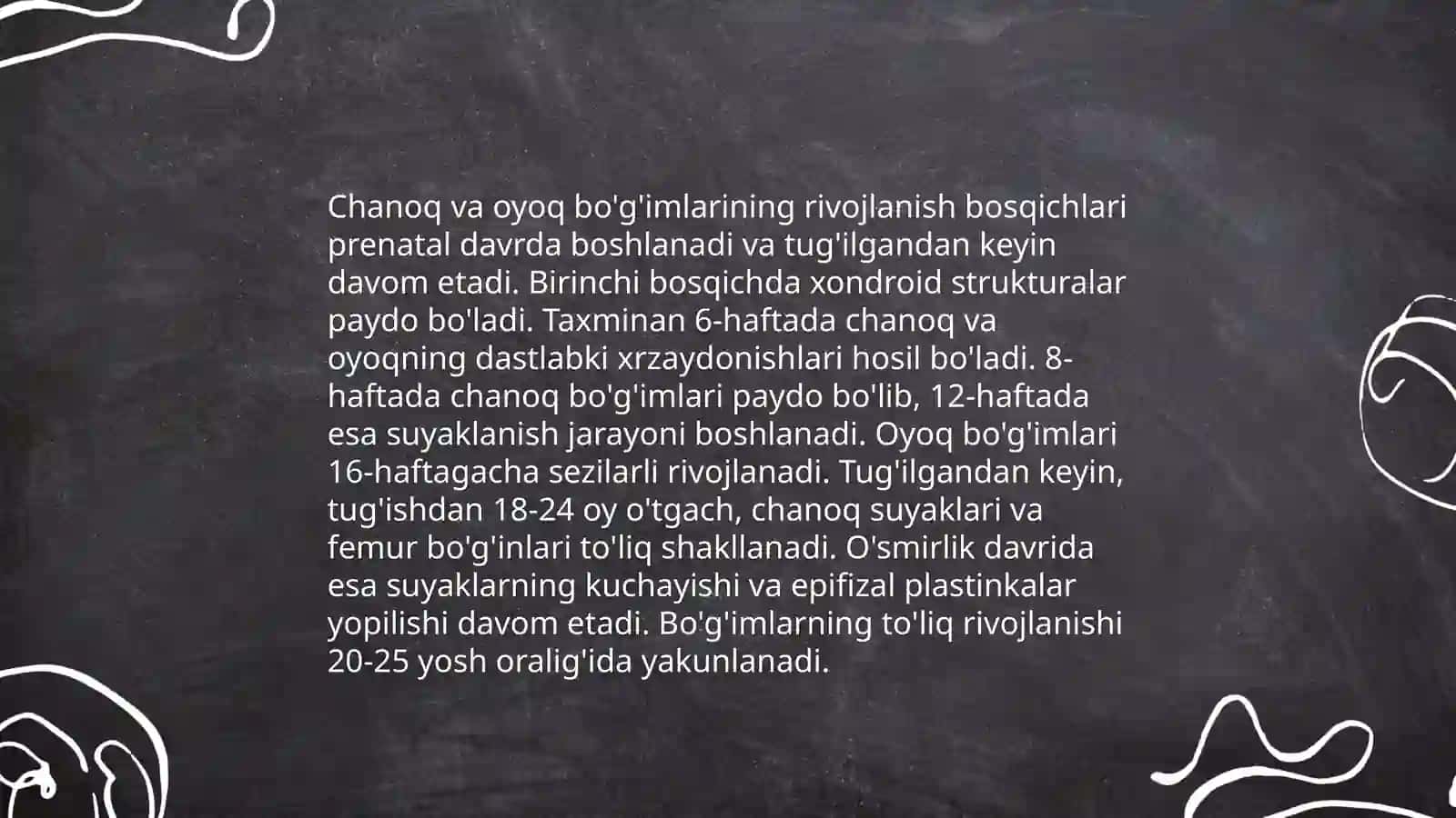 Chanoqning individual xususiyatlari.Chanoq va oyoq bo’g’imlari rivojlanishiga sport va mehnatning ta‘siri 4