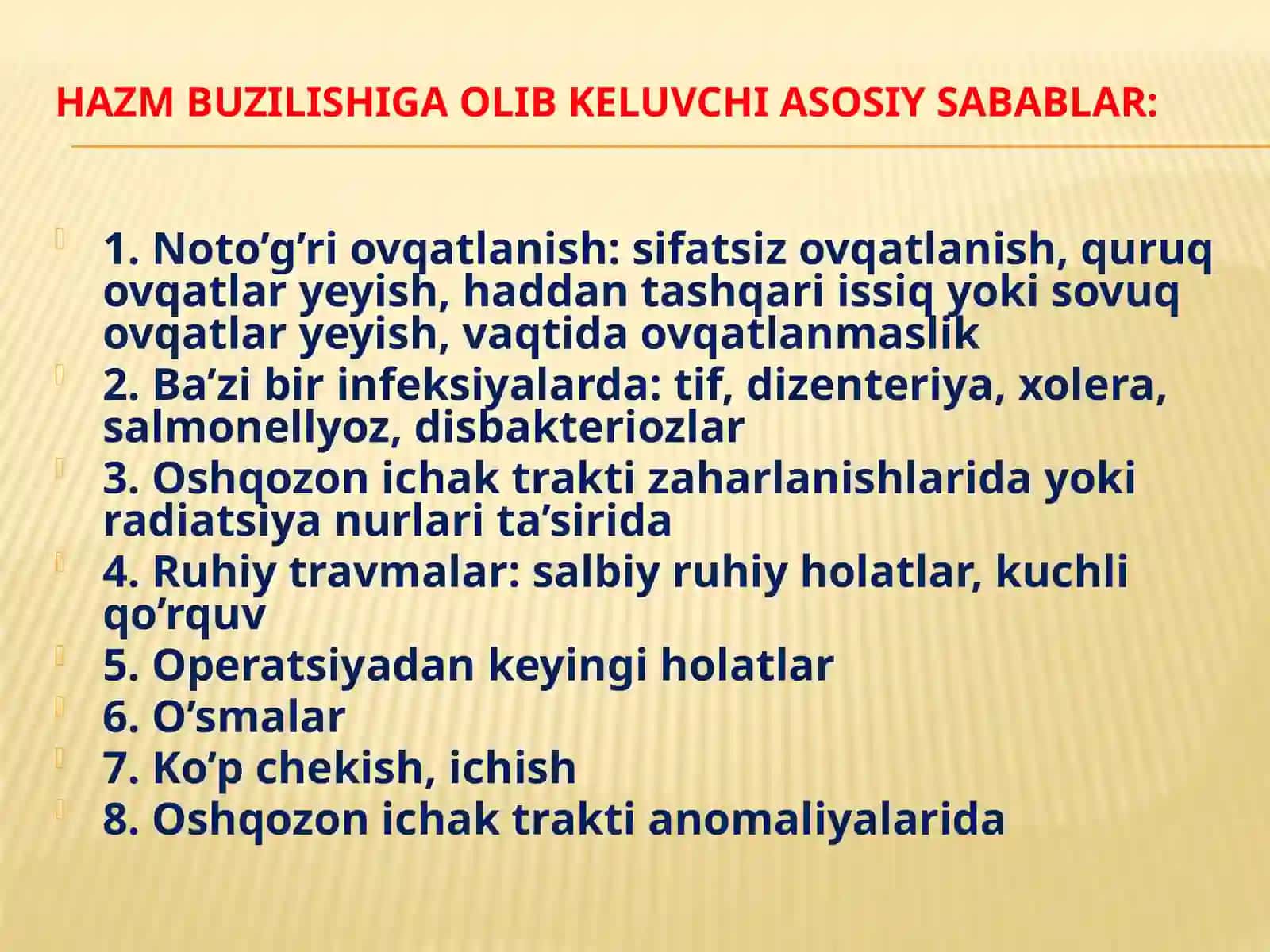 Hazmqilish tizimi patofiziologiyasi 4