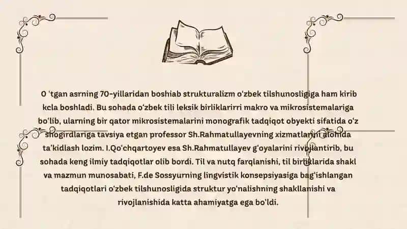 O'zbek tilshunosligida formal-funksional yo'nalish tamoyillari 4