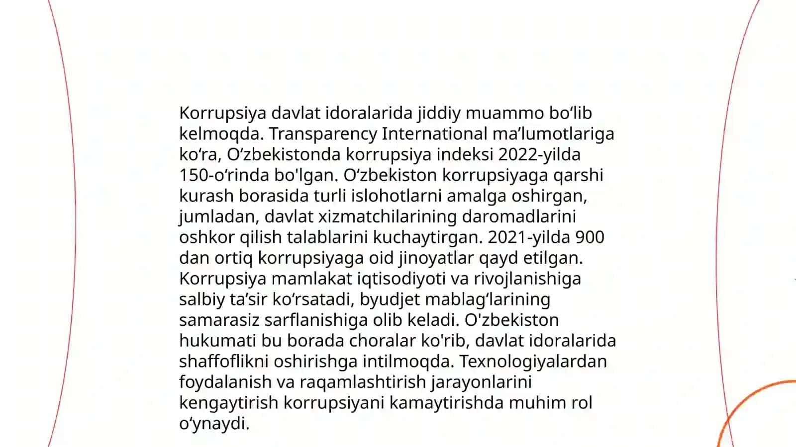 Korrupsiyaning turli va sabablari 4