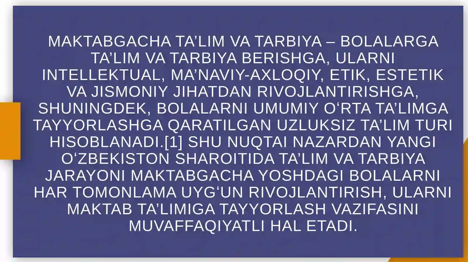 Maktabgacha ta’lim tashkilotida ta’lim va tarbiya jarayonining maqsad va vazifalari tamoyillari 4