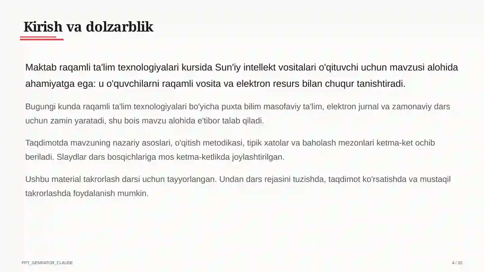 Sun'iy intellekt vositalari o'qituvchi uchun 4