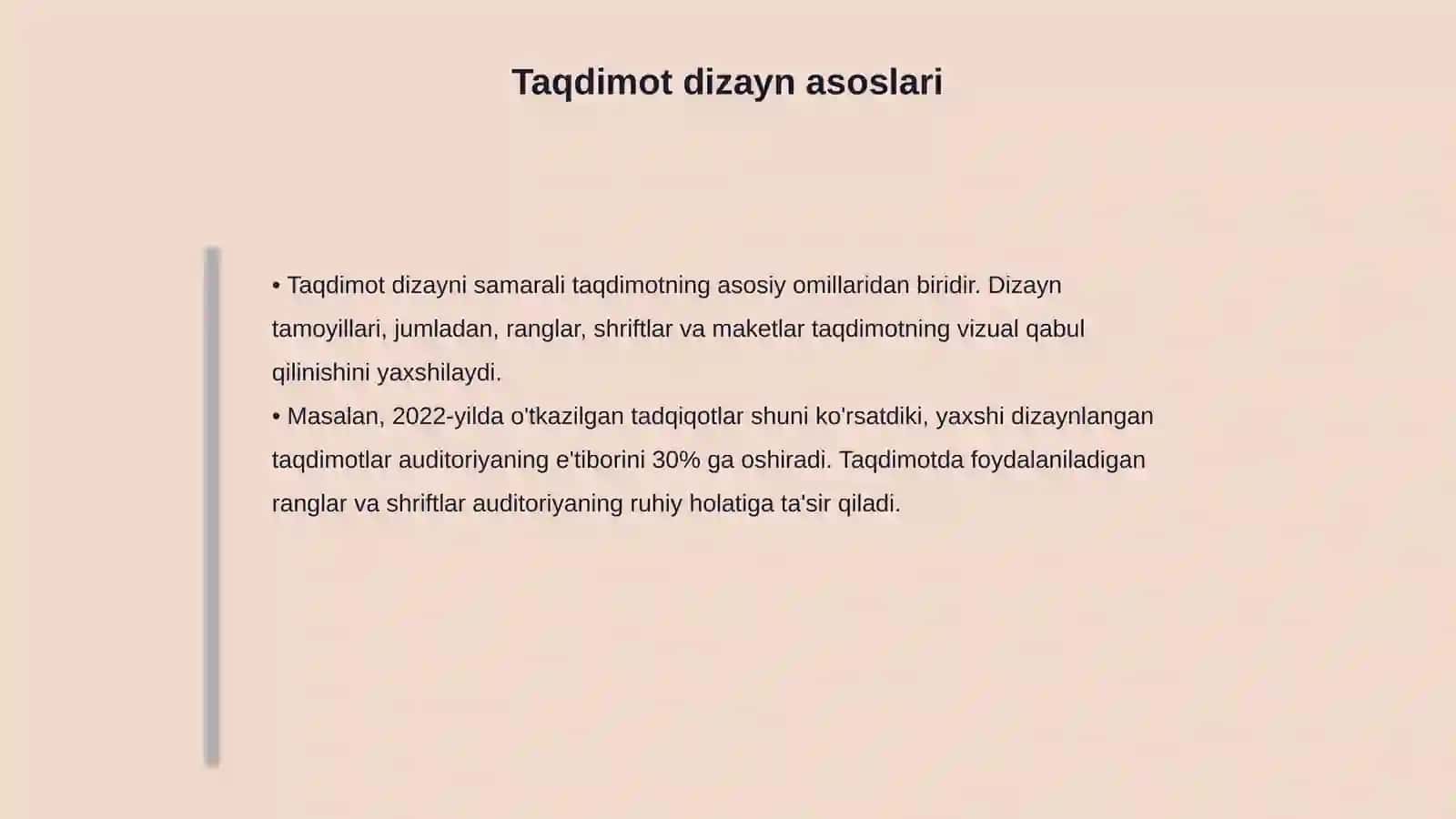 MS PowerPoint da vizual taqdimotlar yaratish texnologiyasi 4