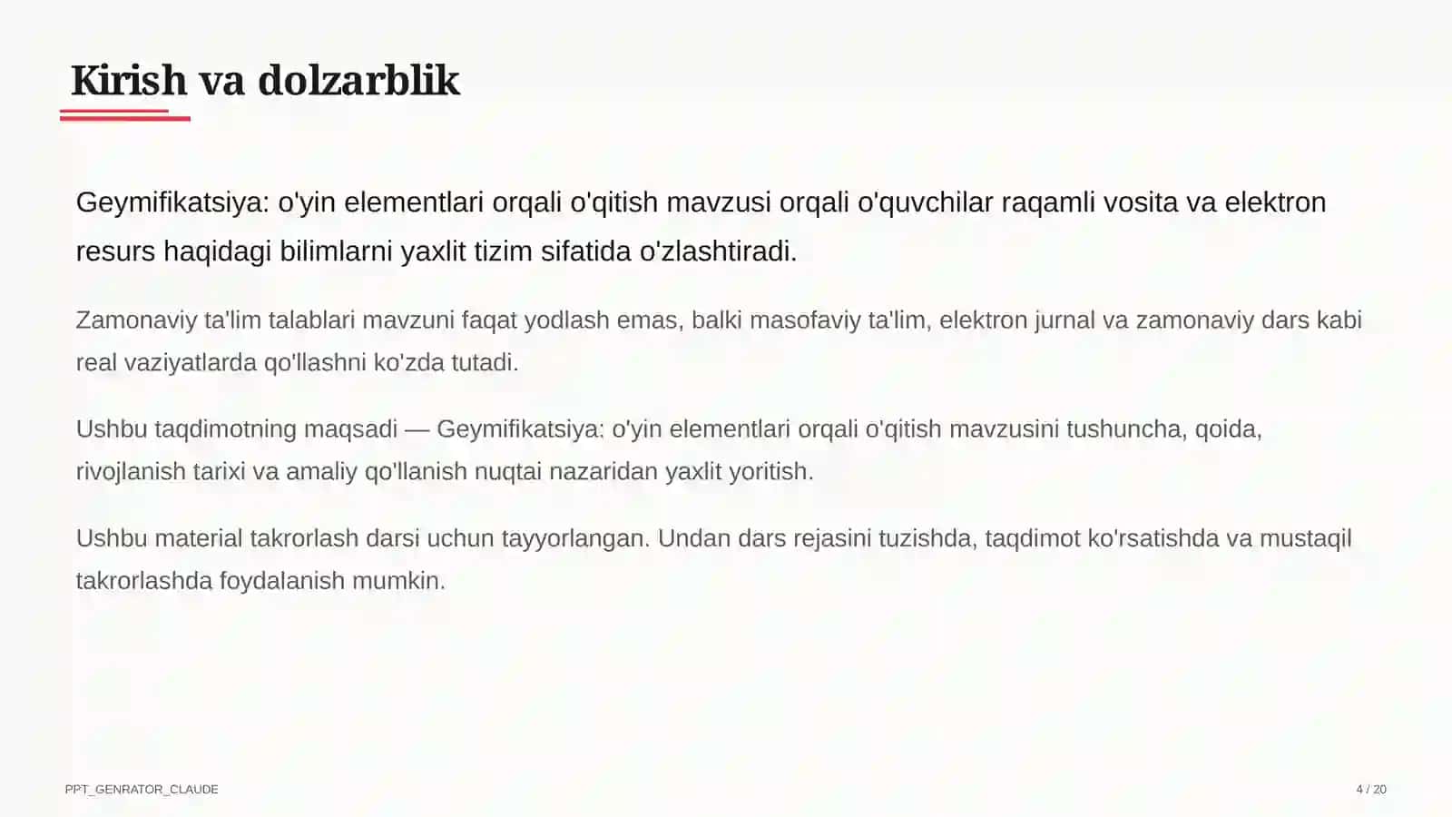 Geymifikatsiya: o'yin elementlari orqali o'qitish 4