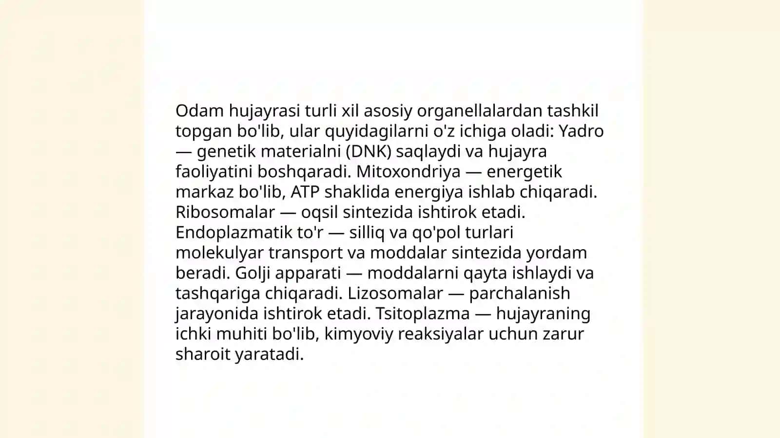 Hujayralar 4