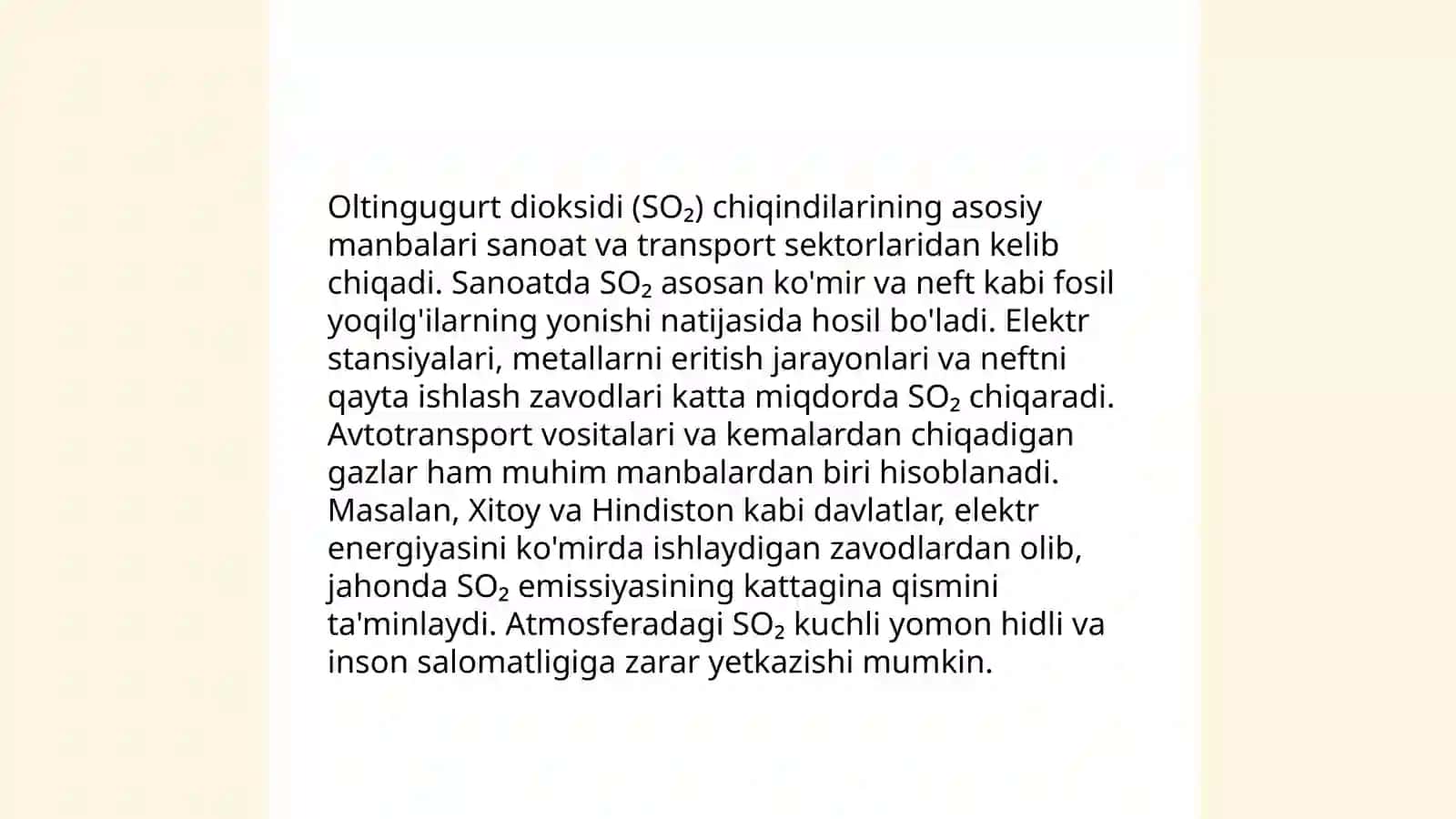 Sulfat kislota ishlab chiqarish texnologiyasi 4