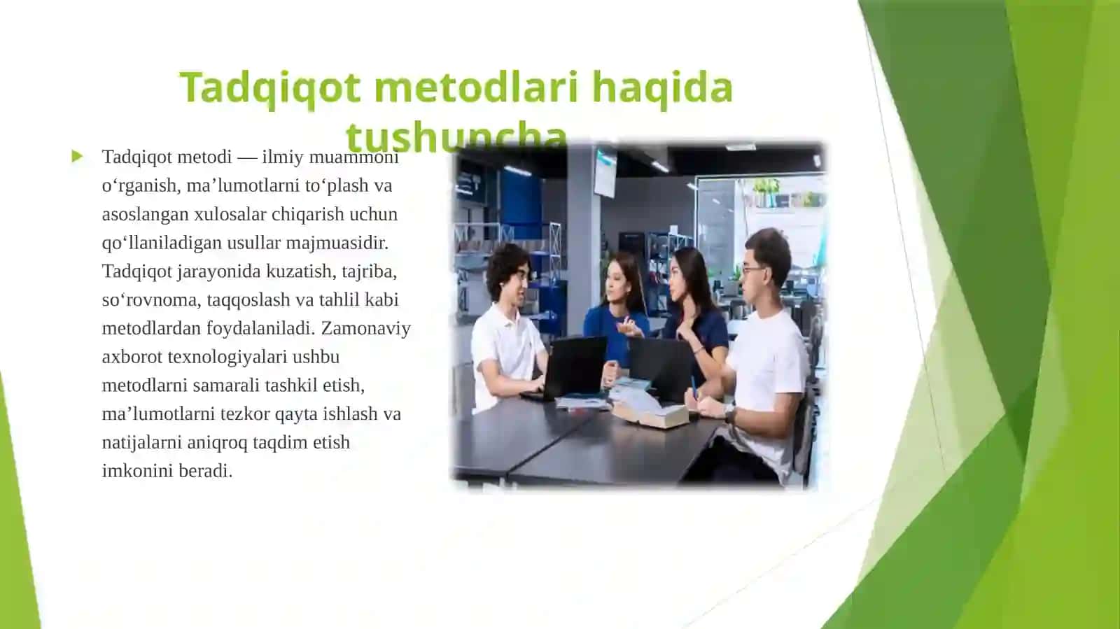 Tadqiqot metodida axborot texnologiyalaridan foydalanish 4