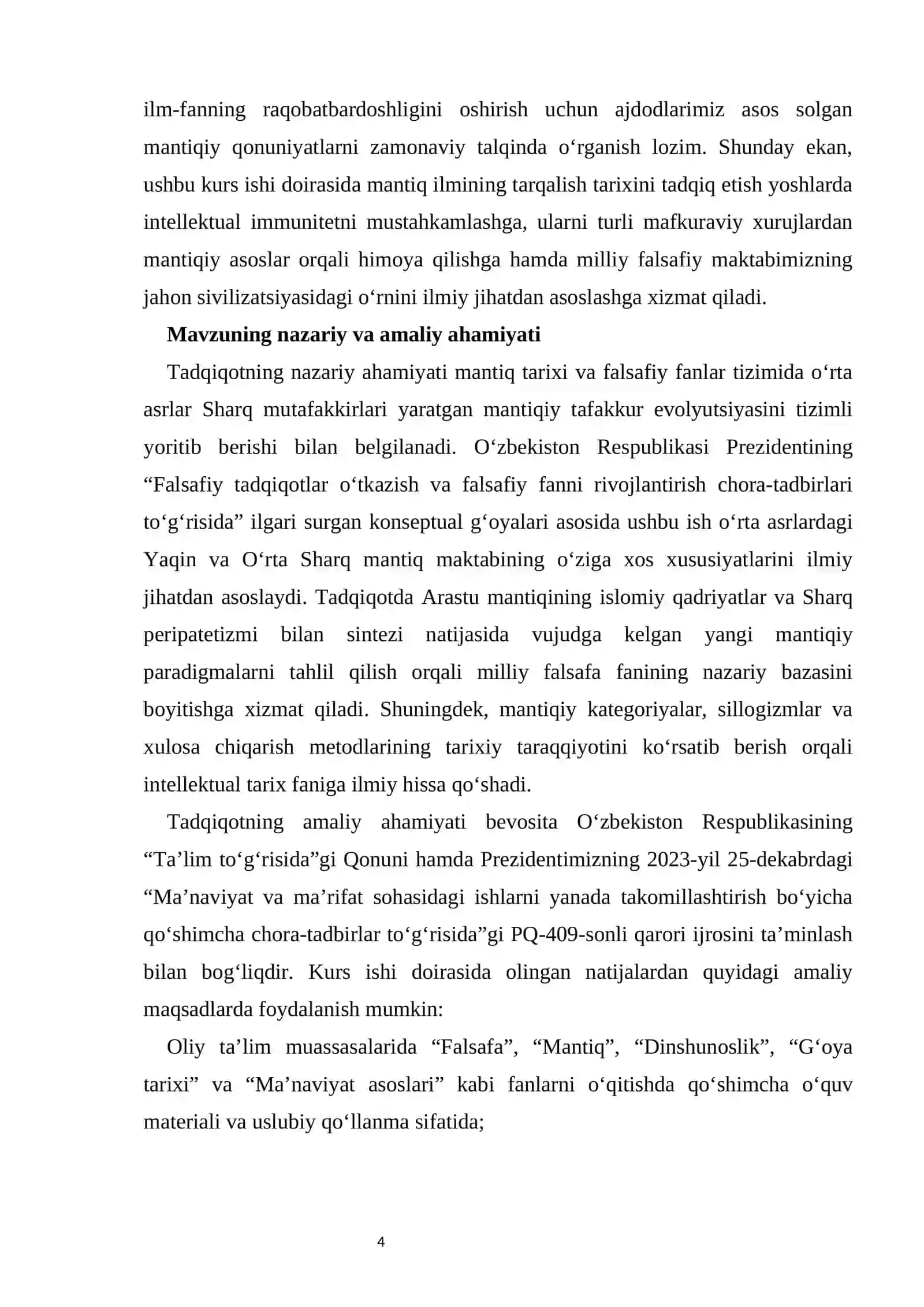 O‘rta asrlarda Yaqin va O‘rta Sharq mamlakatlarida mantiq ilmining o‘rganilishi va tarqalishi 4