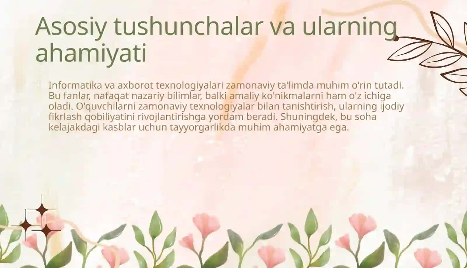 Informatika va axborot texnologiyalarifaninioʻqitishistiqbollari 4