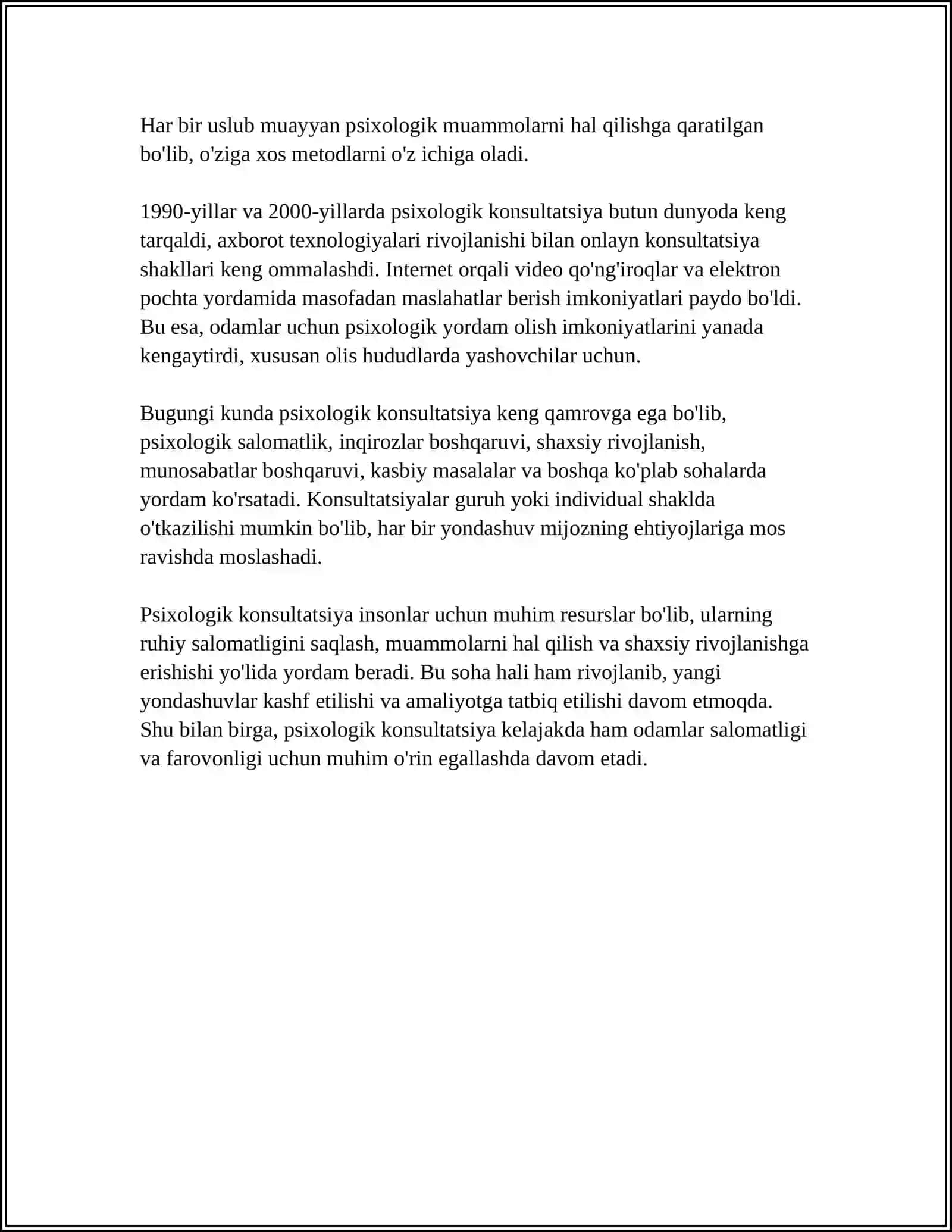 PSIXOLOGIK KONSULTATSIYA VA PSIXOKORREKSIYA FANINING YUZAGA KELISH TARIXI VA RIVOJLANISHI 4