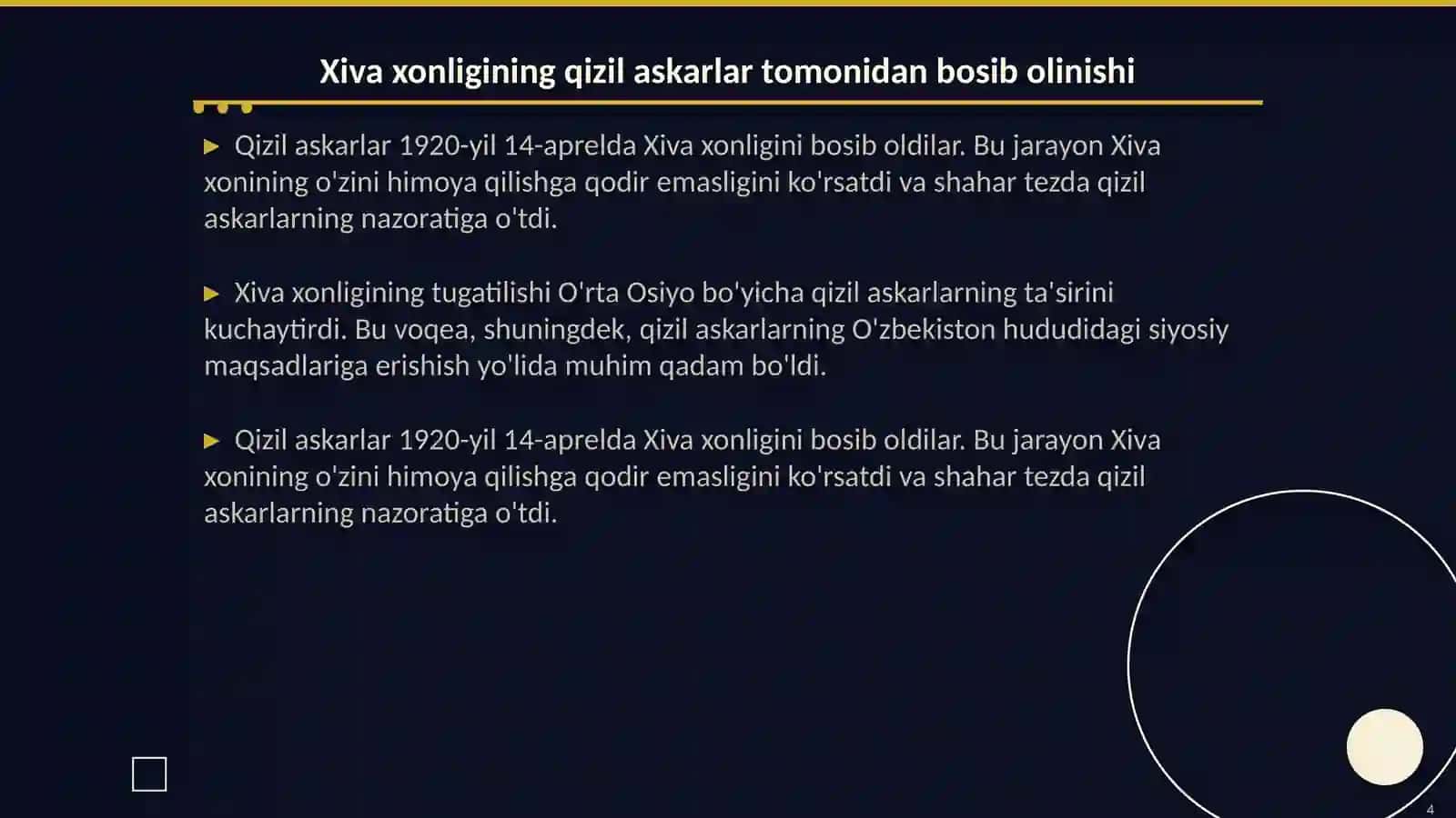 Buxoro va Xiva qizil askarlar tomonidan tugatilishi 4