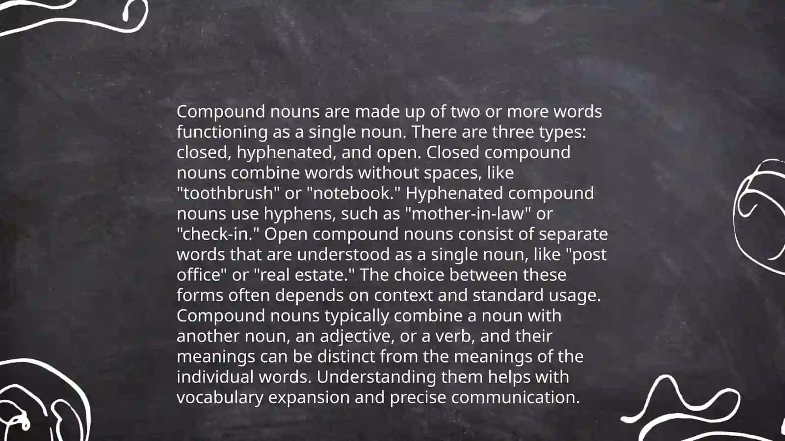 Compound nouns 4