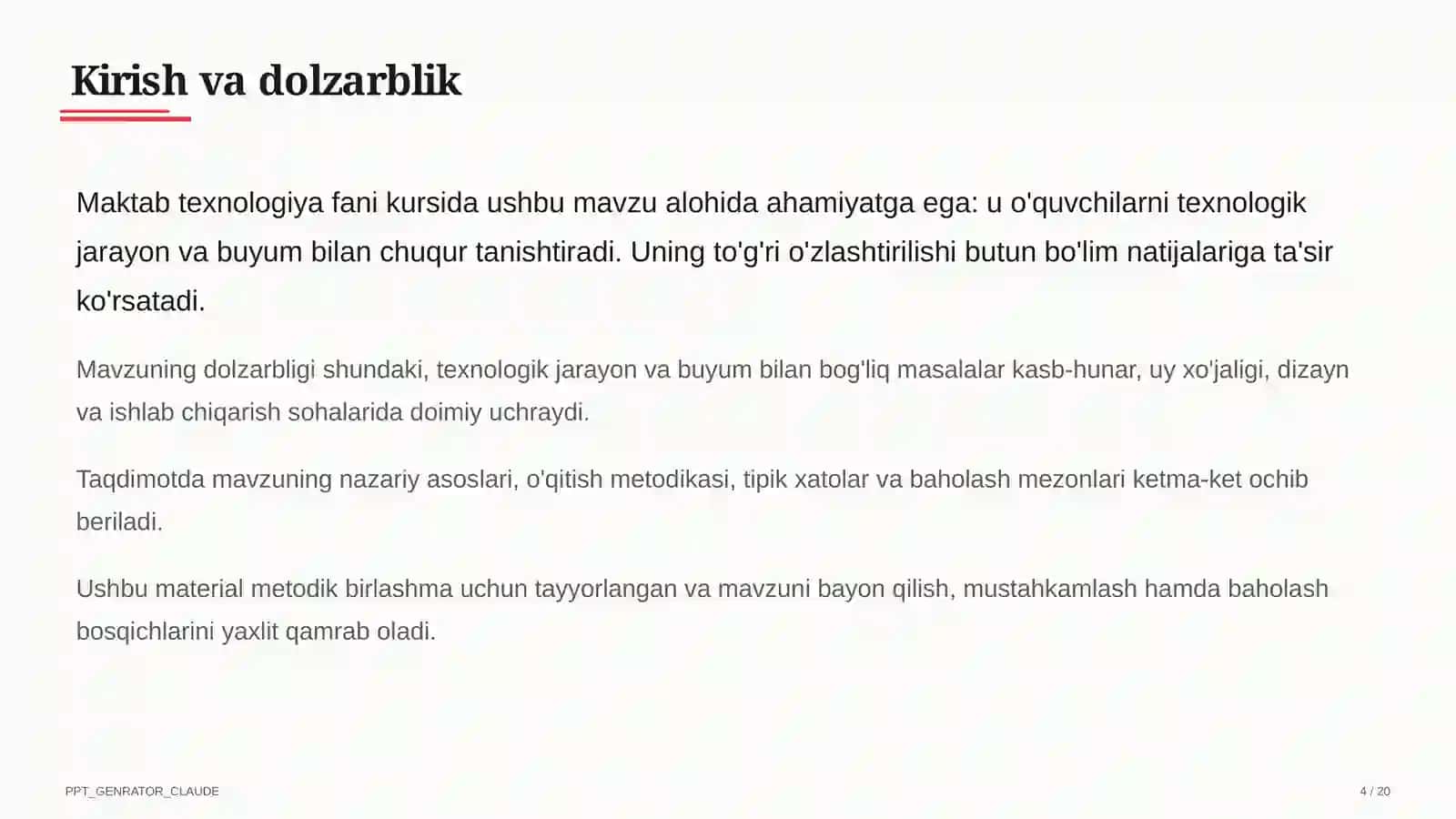 Ishlab chiqarish texnologiyalari va avtomatlashtirish (10-sinf) 4