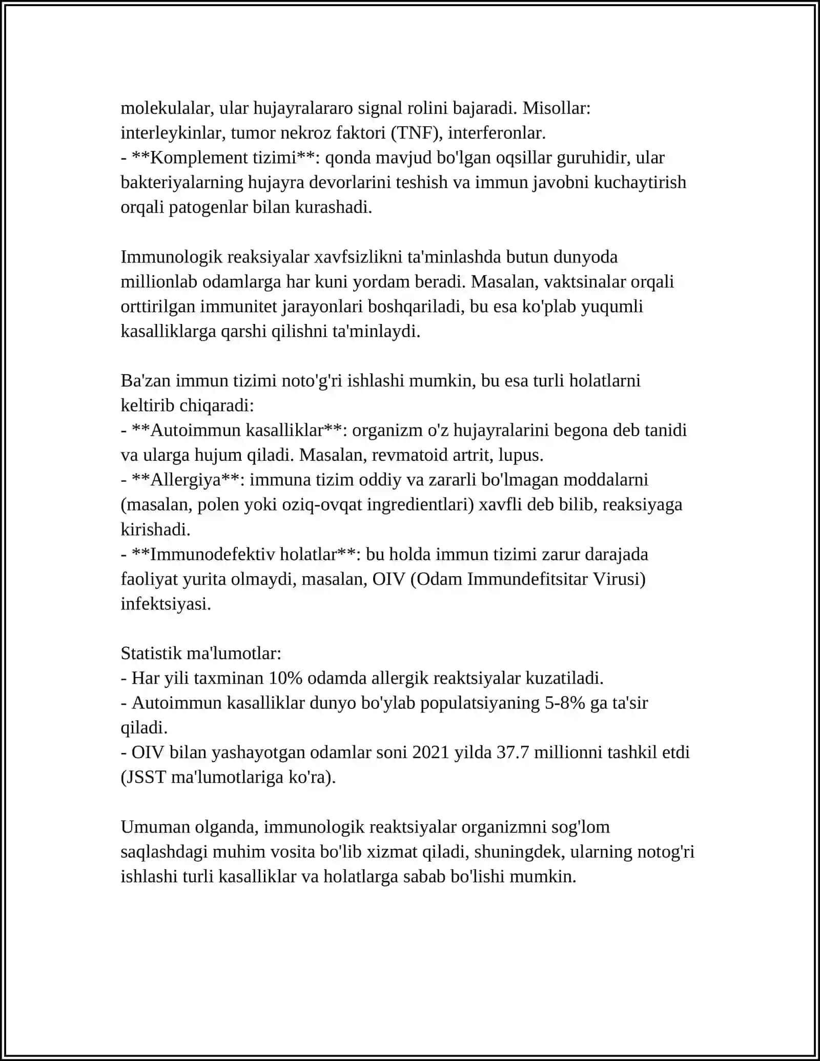 IMMUNOLOGIK REAKSIYALARNING MORFOLOGIK ASOSLARI 4