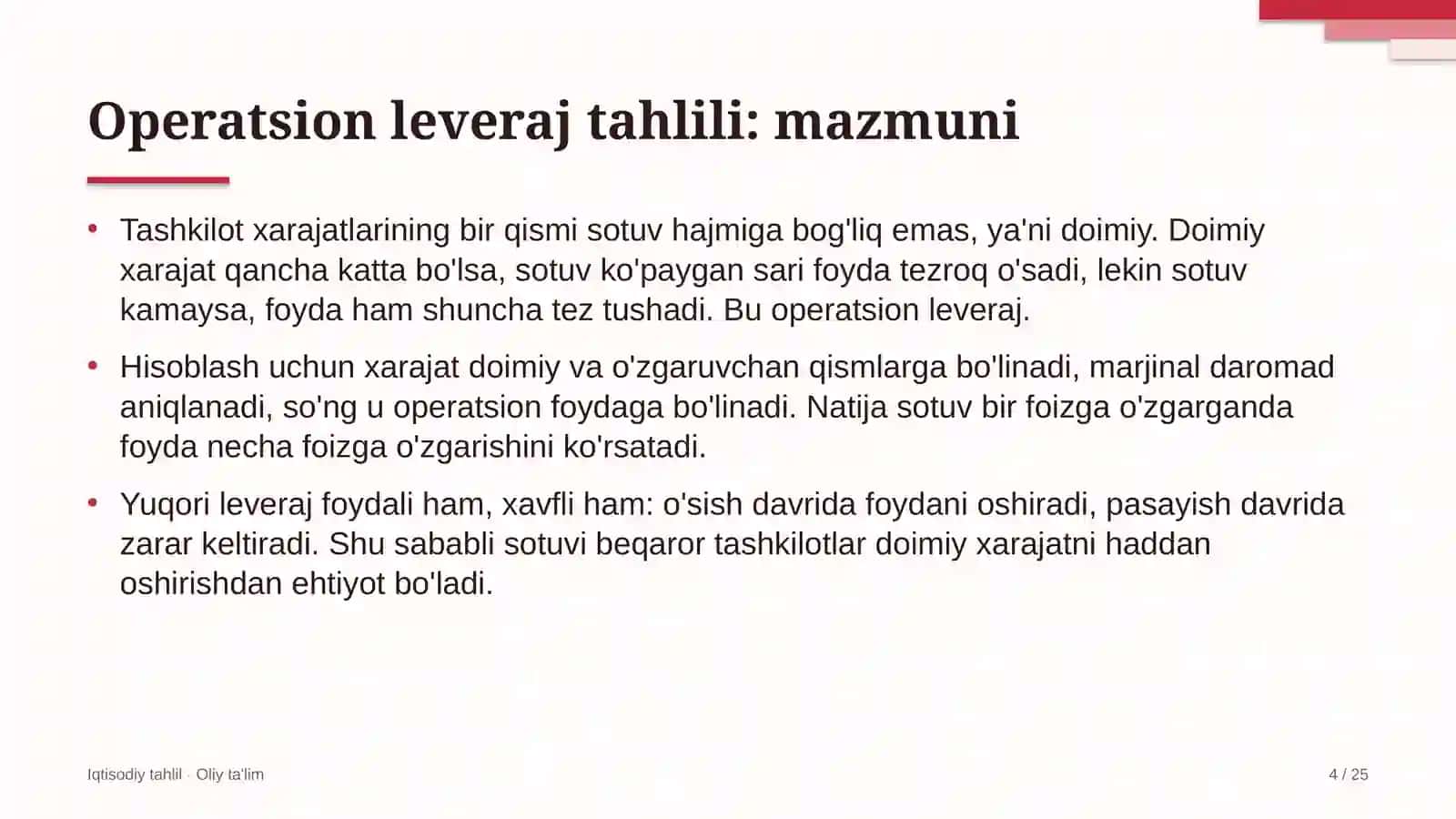 bolalar shifoxonalarida operatsion leveraj tahlili 9106 4
