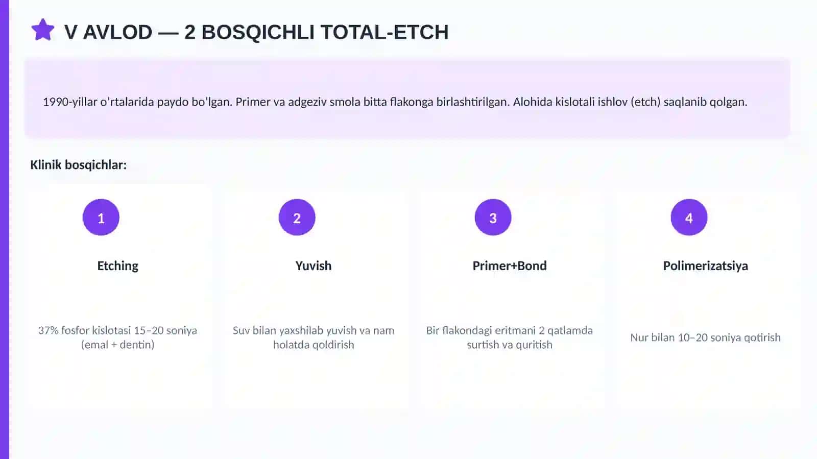 Kompozit adgeziv tizimlari V, VI, VII 4