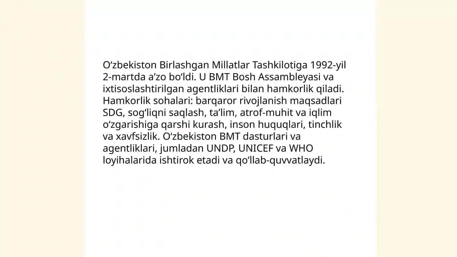 O'zbekiston va jaxon hamjamiyati 4