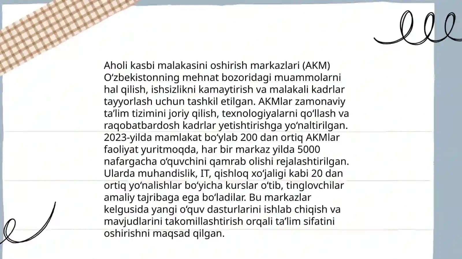 ARM VA AKM lar faoliyati 4