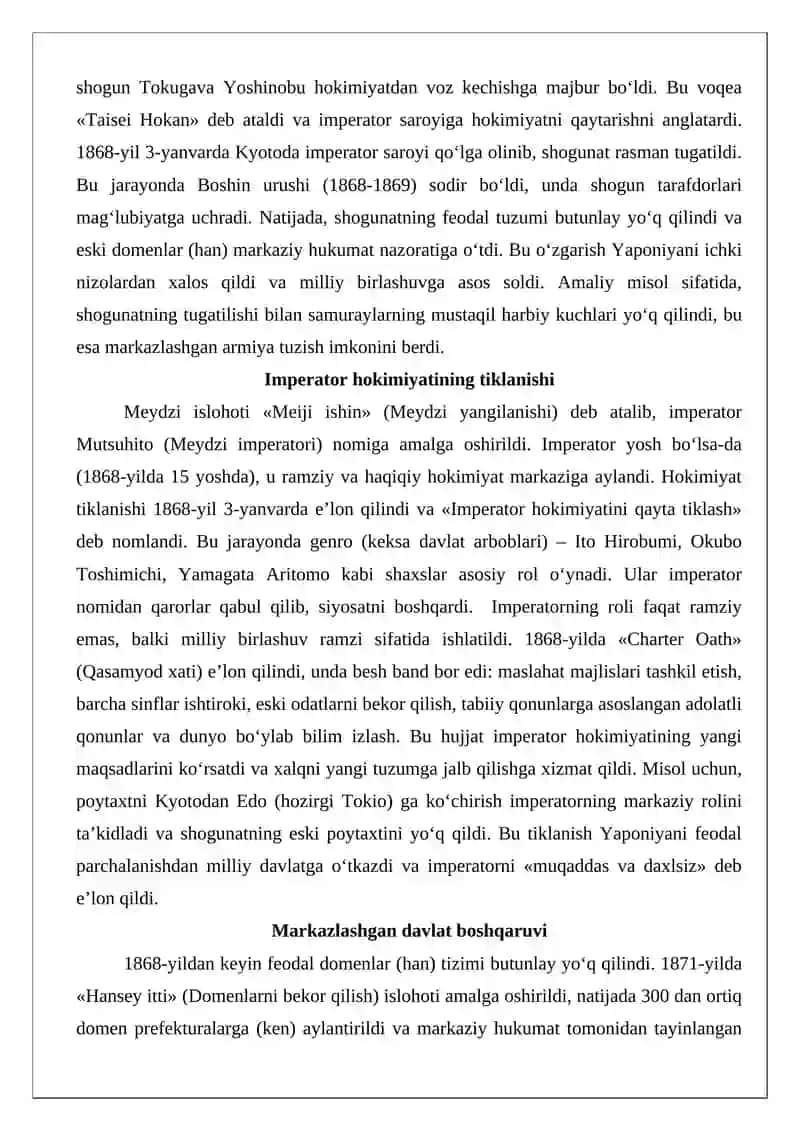 Yaponiyada Meydzi davri islohotlari 4