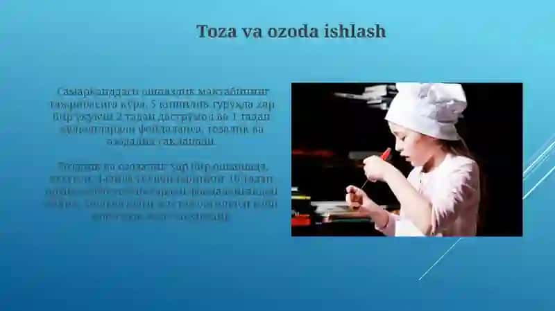 4-sinf Texnologiya fanidan Taom pishirish qoidalari 4