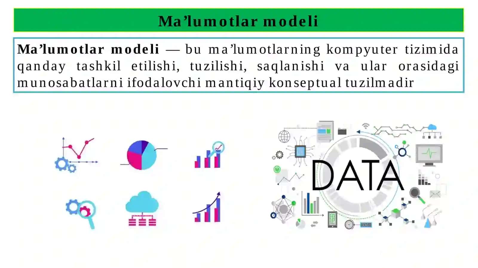 Ma’lumotlarmodellarivama’lumotlarbazasimodellari 4