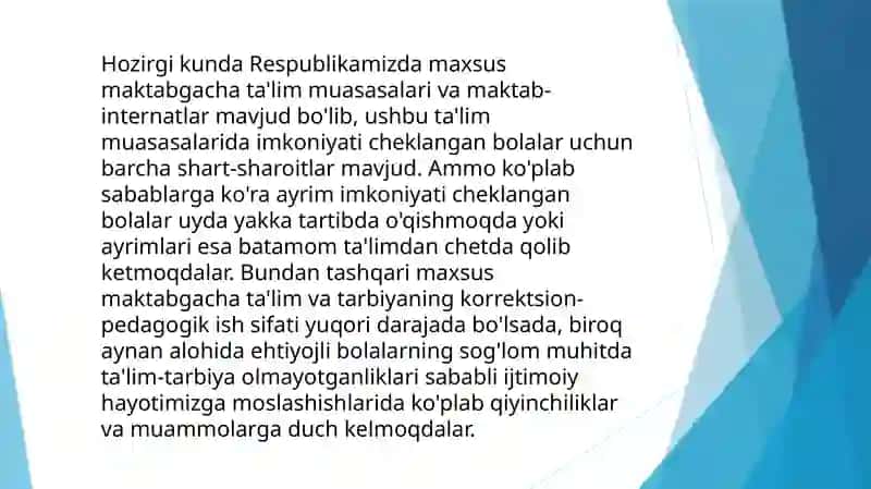 Inkulyuziv ta'limni rivojlantirishdagi xalqaro tajribalar 4