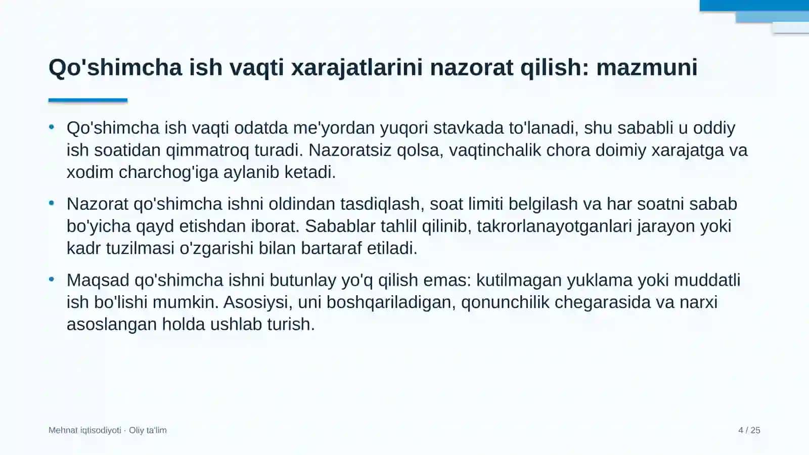 uy joy qurilishida qo'shimcha ish vaqti xarajatlarini nazorat qilish 8459 4