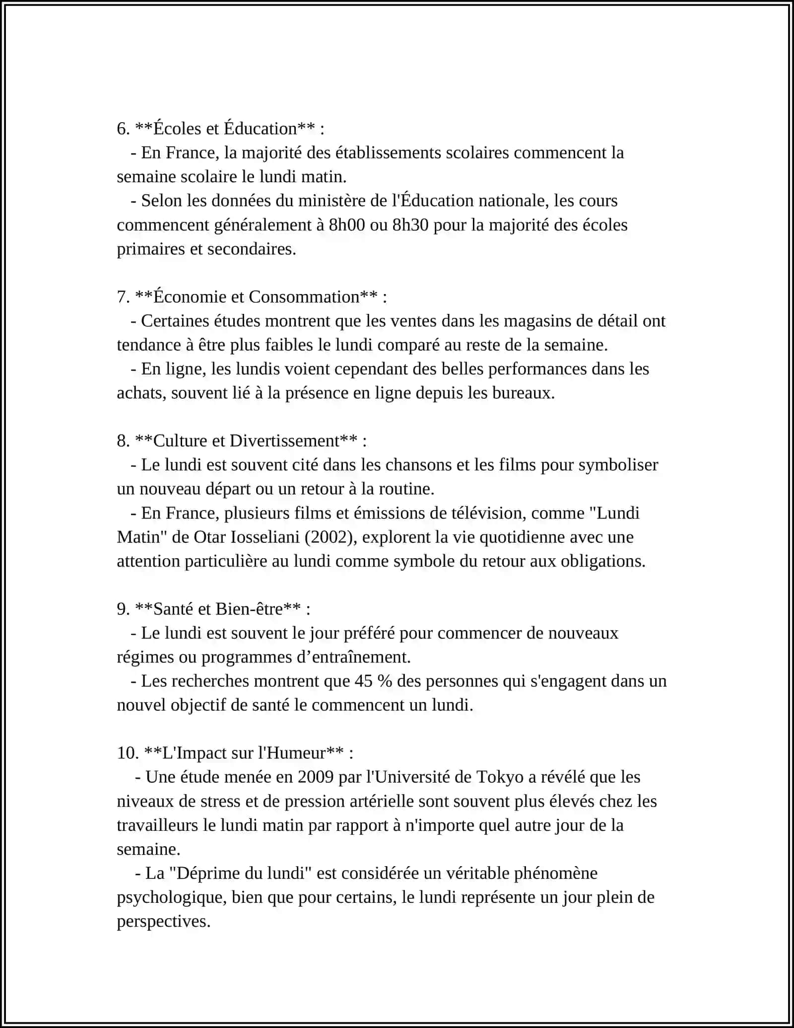JE FAIS MON EMPLOI DU TEMPS 4
