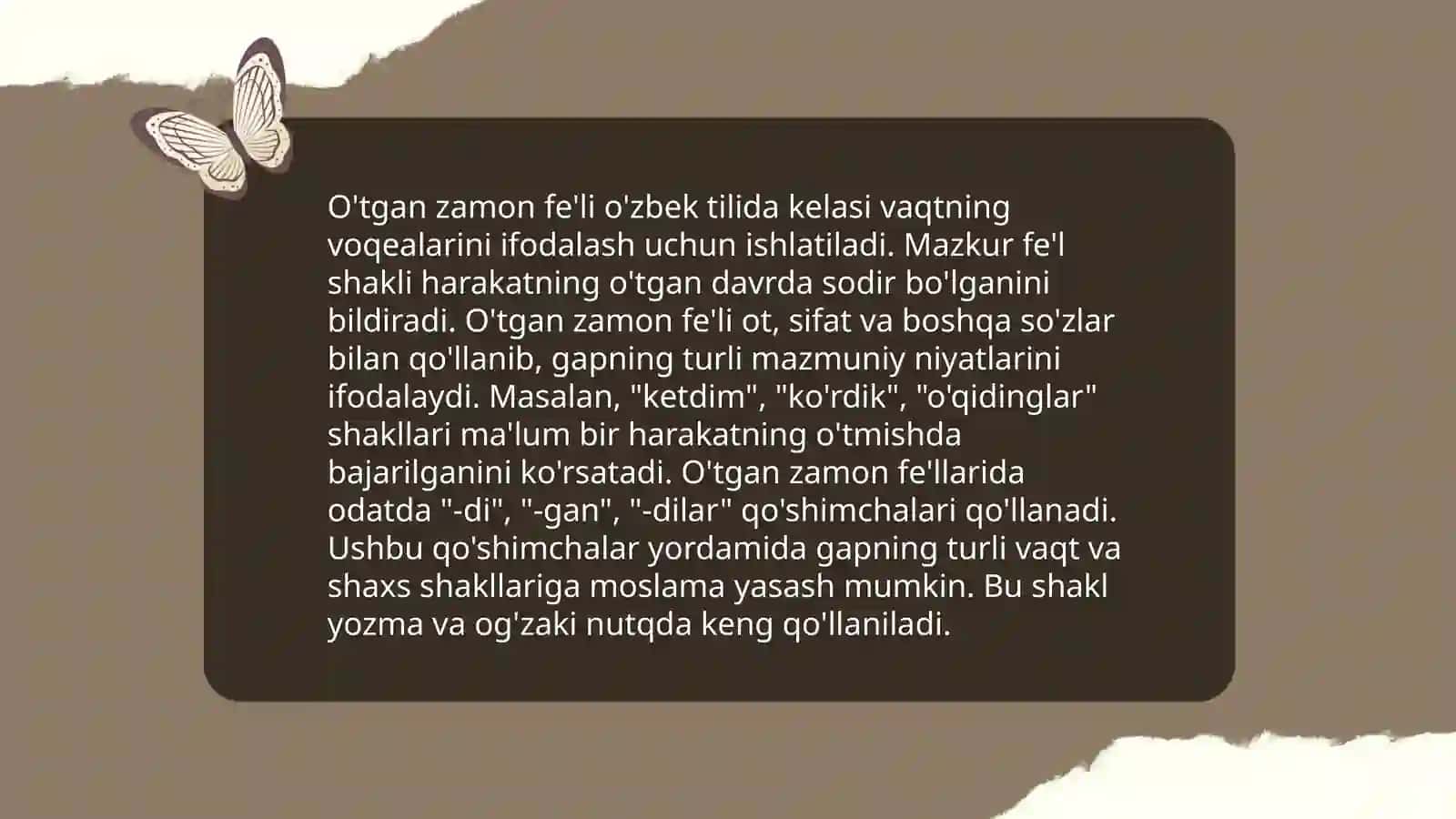 Fe'l zamonlari 4