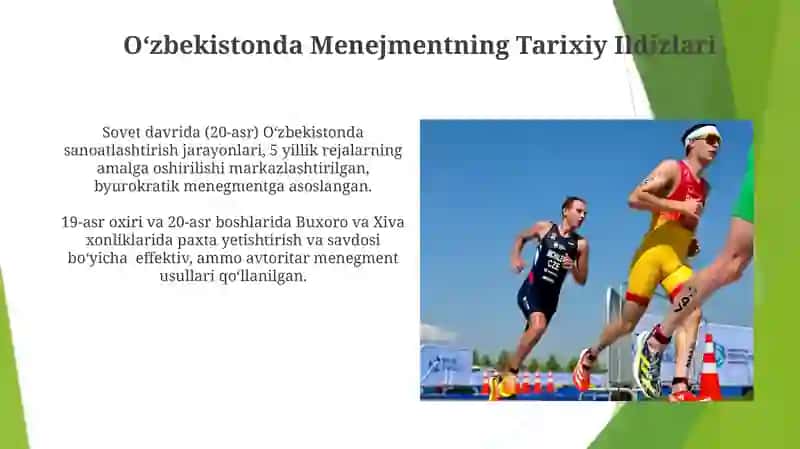 Oʻzbekiston respublikasida menejmentning rivojlanishi 4