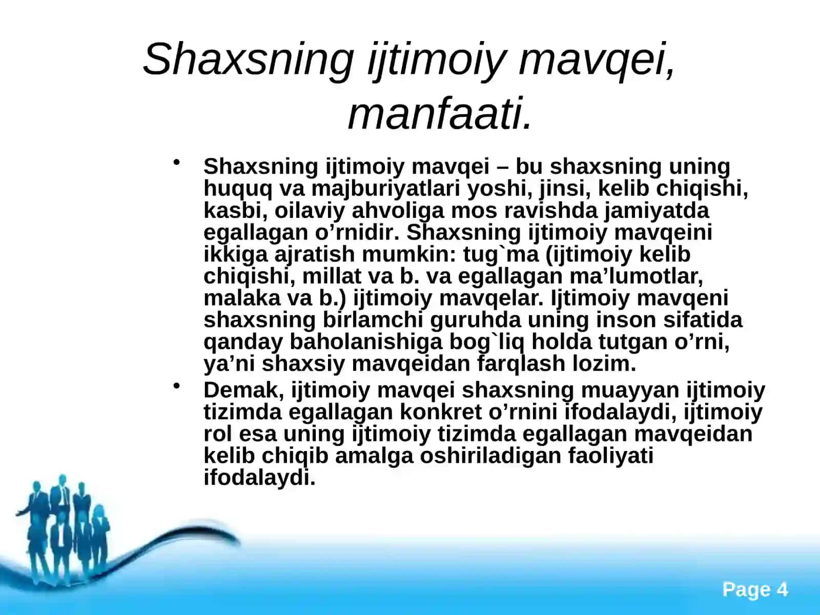 Powerpoint Presentation - Shaxsning ijtimoiy huquqlari 4