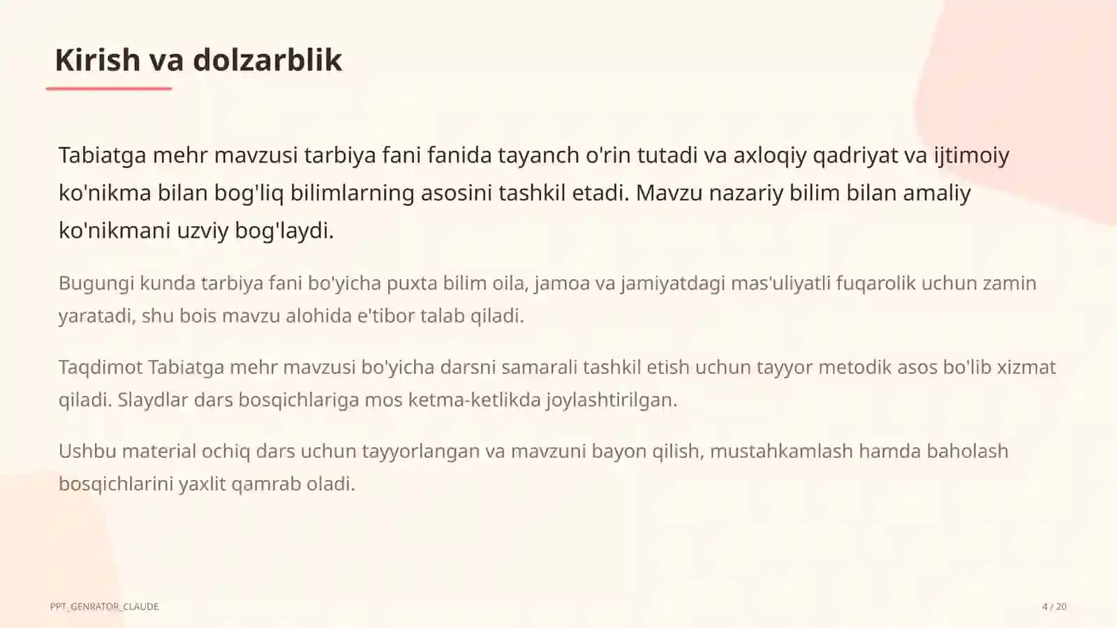 Tabiatga mehr (3-sinf) 4