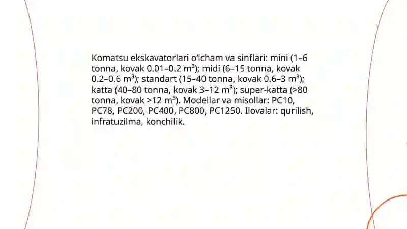 Kompaniyalarining ekskavatorlari turlari 4