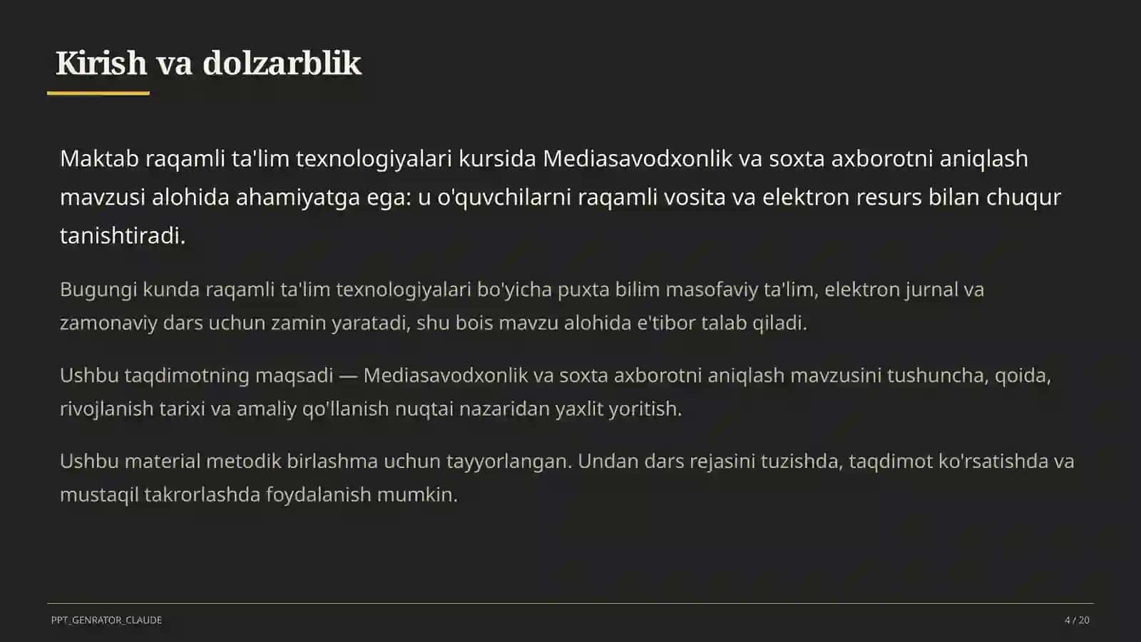 Mediasavodxonlik va soxta axborotni aniqlash 4
