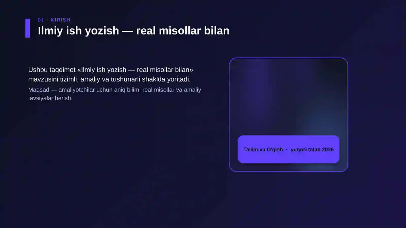 Ilmiy ish yozish — real misollar bilan 4