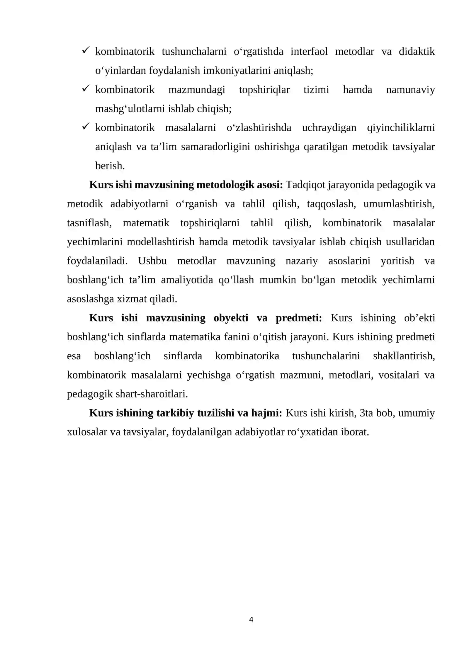 Boshlang‘ich sinflarda kombinatorika tushunchalarini o‘rgatish metodikasi 4