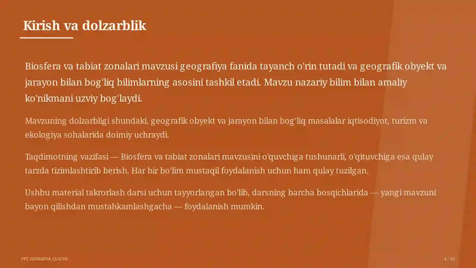 Biosfera va tabiat zonalari (6-sinf) 4