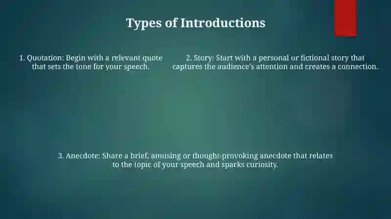 Introductory Speech 4