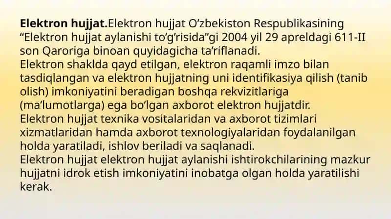 Elektron raqamli imzo va undan foydalanish texnologiyalari 4