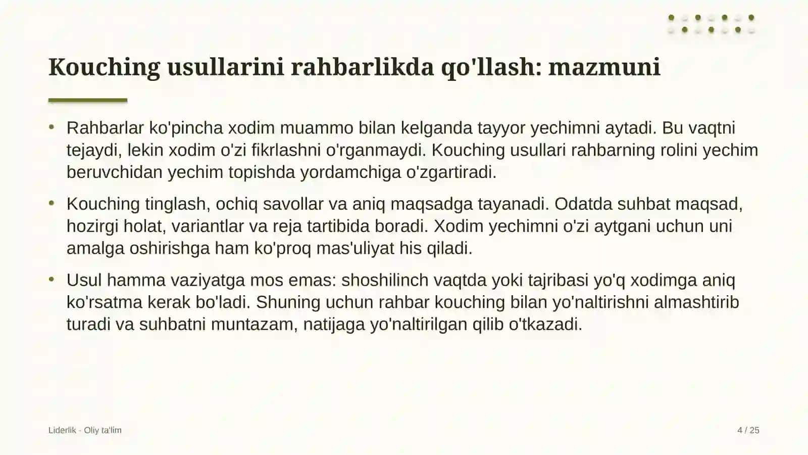 g'allachilikda kouching usullarini rahbarlik amaliyotida qo'llash 7982 4