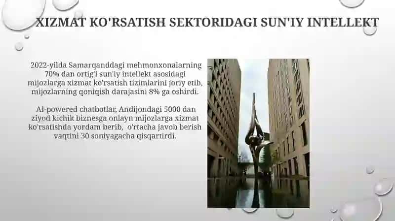 Iqtisodiyot sohalarda sun'iy intellektdan foydalanish xususiyatlari 4