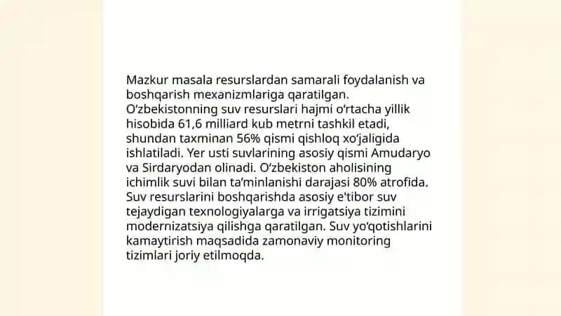 Tabiiy resurslardan oqilona foydalanish va ularning barqarorligi 4