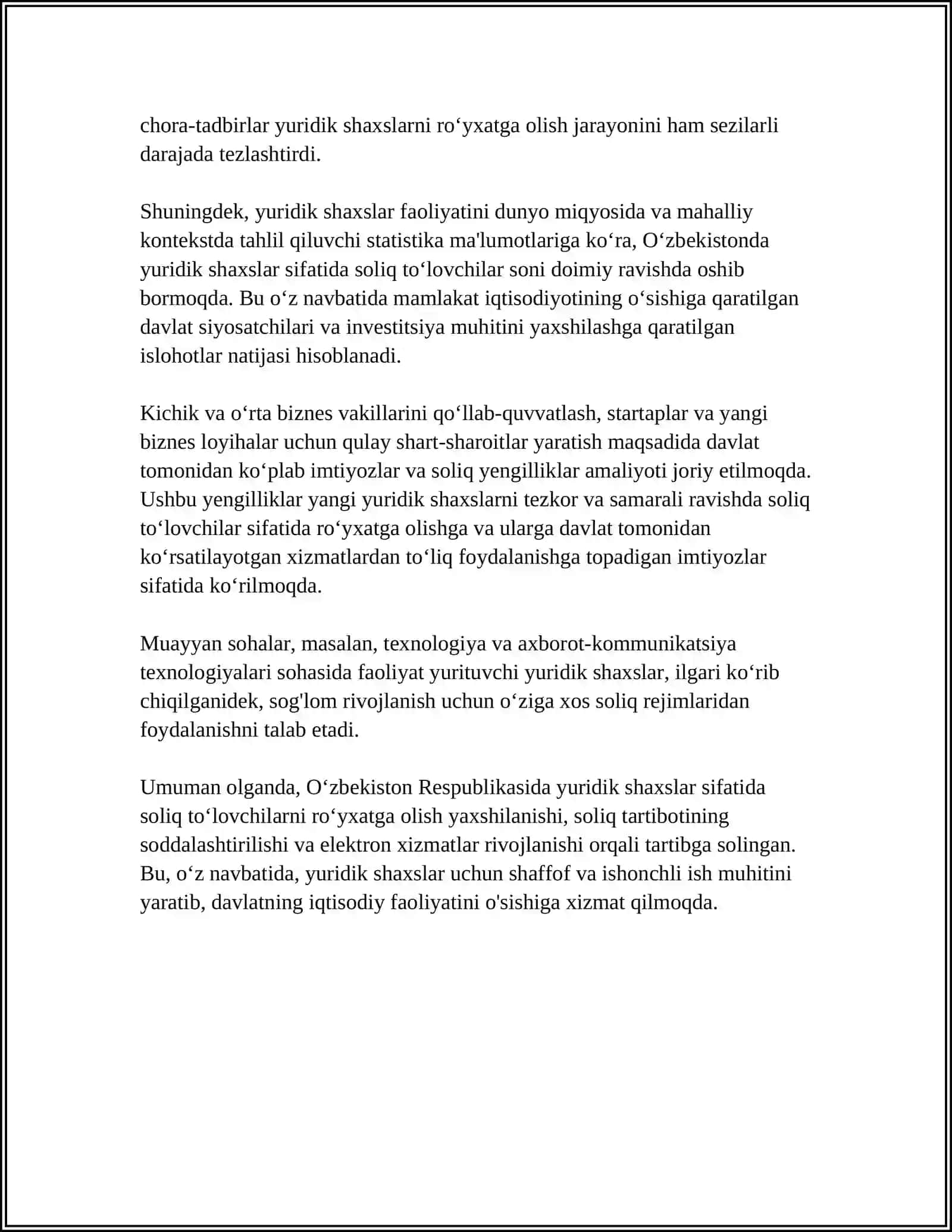 SOLIQ TOʻLOVCHILAR BILAN ISH TASHKIL QILISHNING HUSUSIYATLARI 4