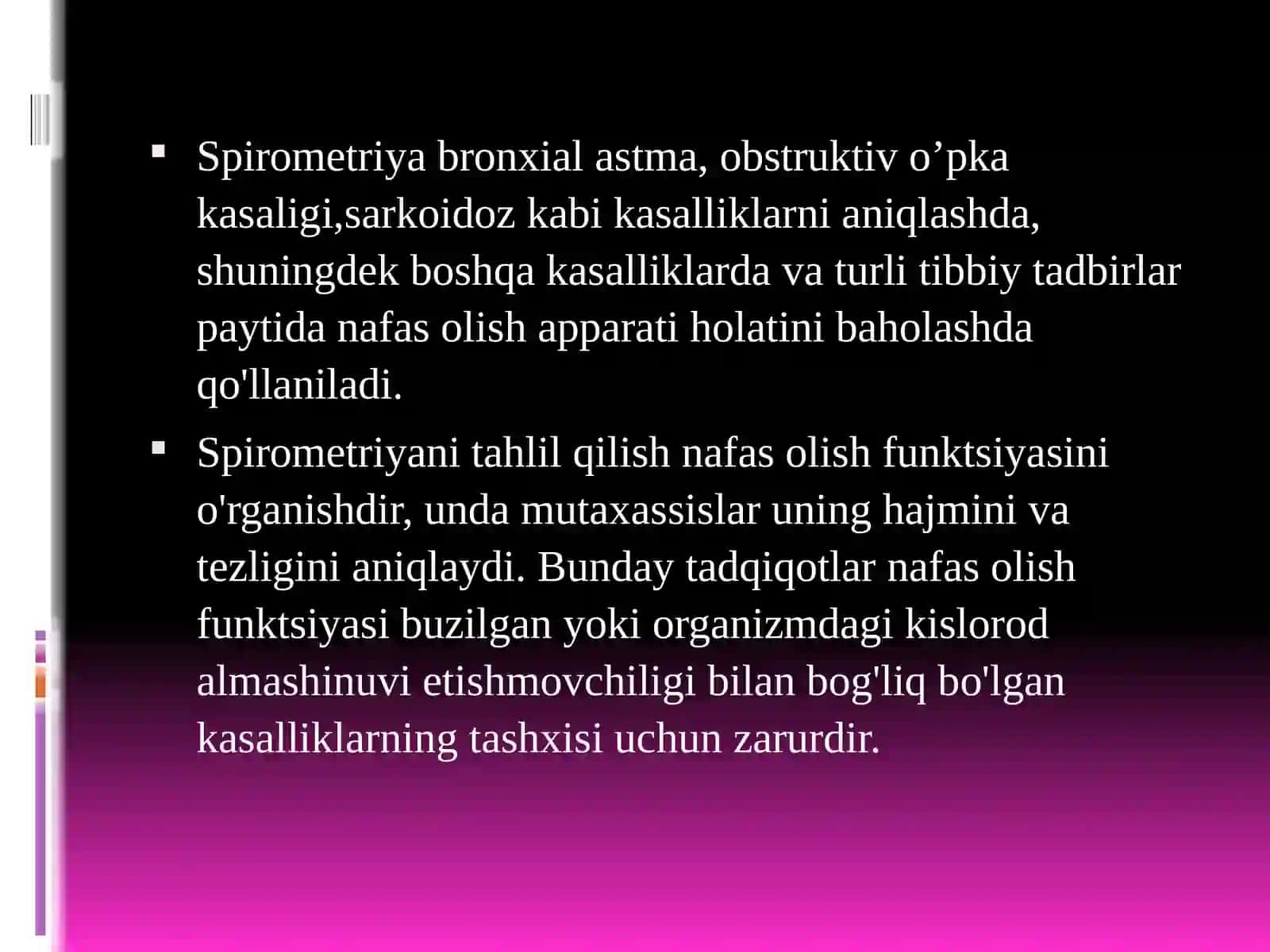 Spirometriya o’lchash usuli haqida 4