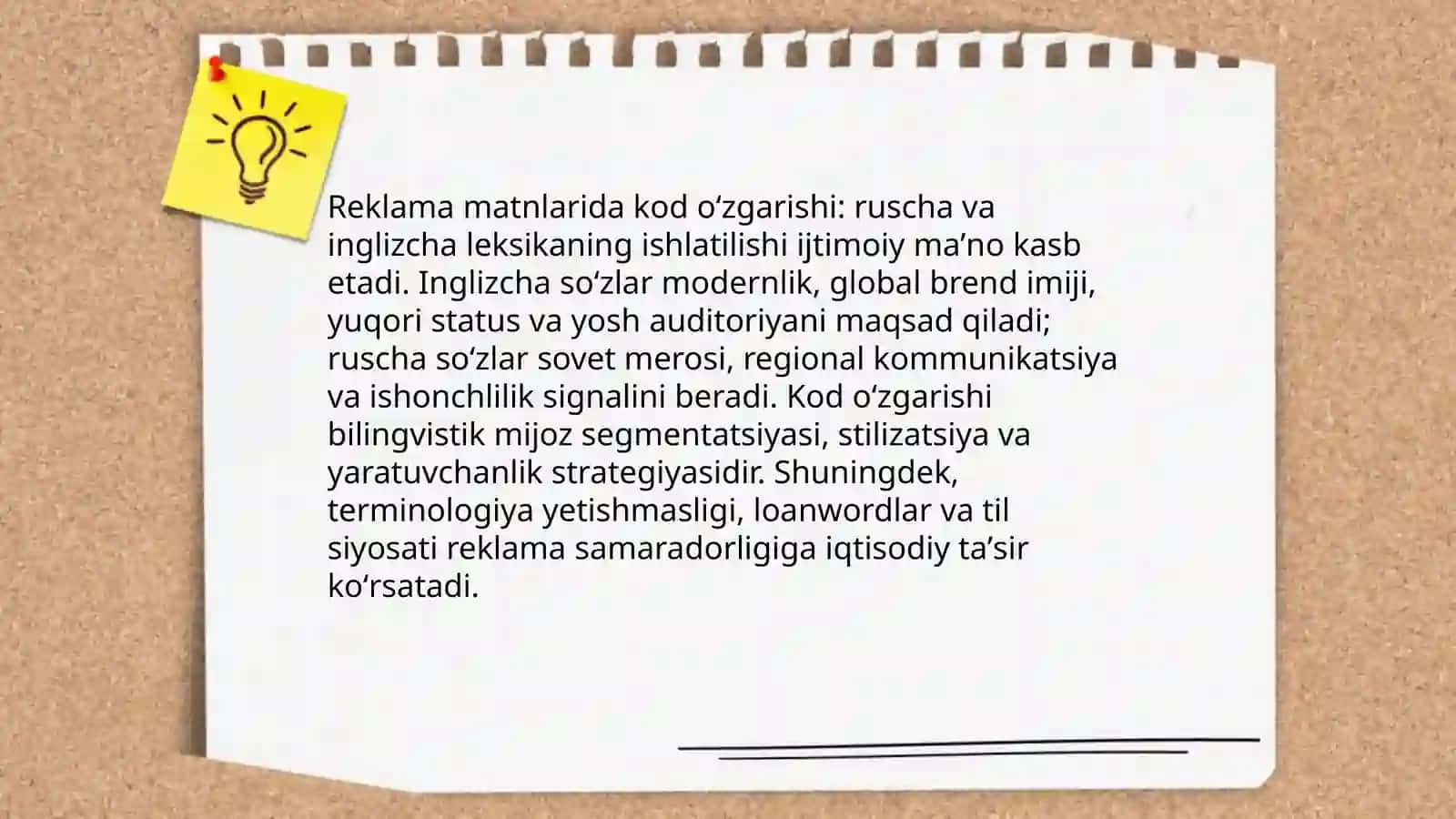 Reklama matnlarida ishlatilgan leksik birliklarning sotsiolingvistik talqini 4