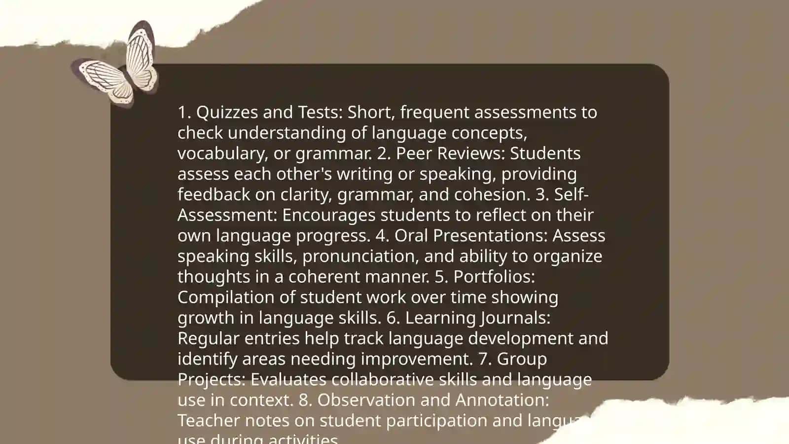 Types of assignment. Formative and Summative assignment 4