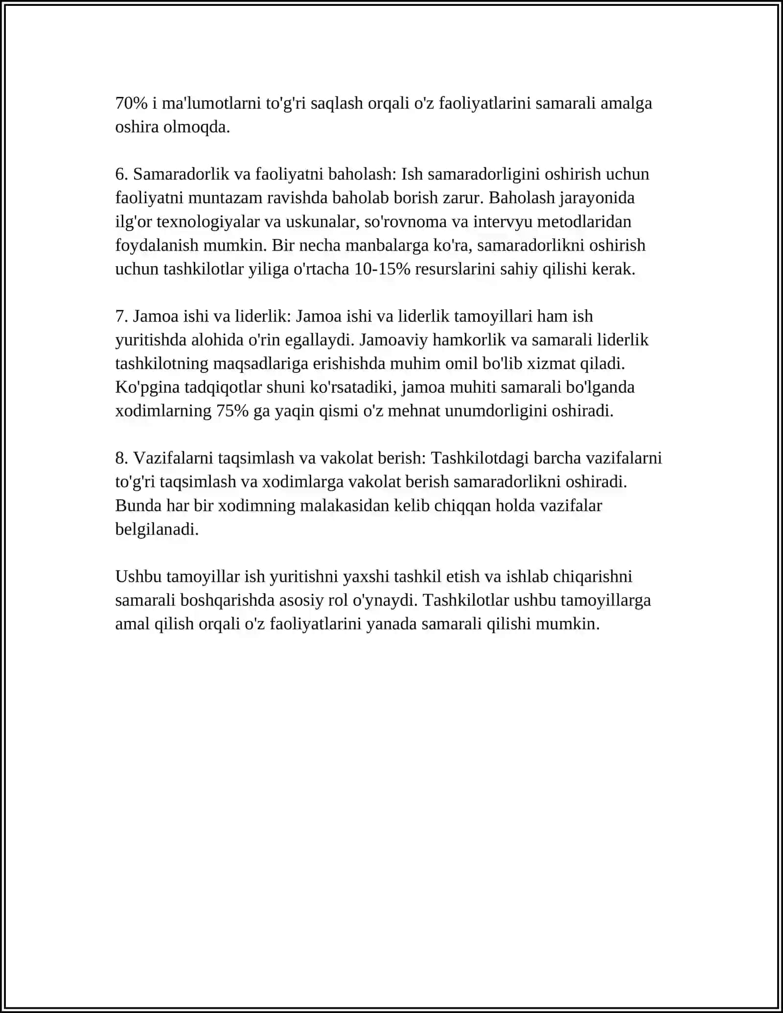 ISH YURITISH VA HISOB HUJJATLARI YARATISH.WORD MATN TAHRIRALIGICHADA TURLI XIL BLANKLAR YARATISH 4